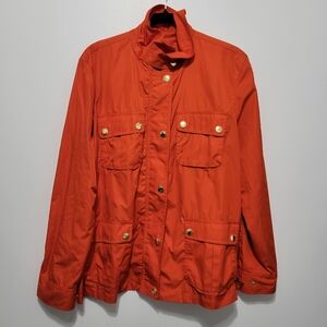 Lauren Ralph Lauren orange windbreaker size XL